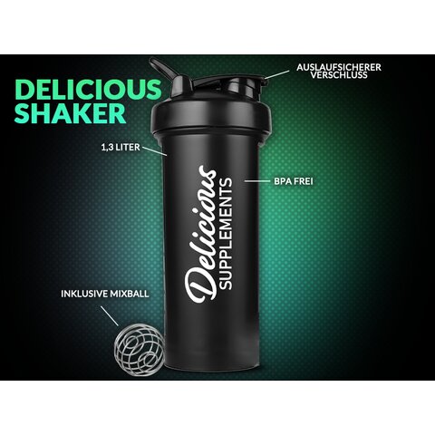 Delicious Supplements Shaker 1,3 Liter