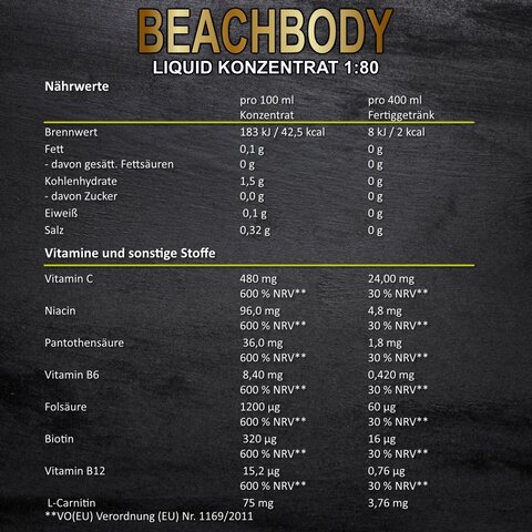 Delicious Beachbody Liquid - Maracuja Papaya